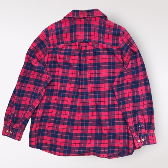 King Size Rich Burgundy Plaid Flannel Size 2XL Tall - Picture 3 of 8